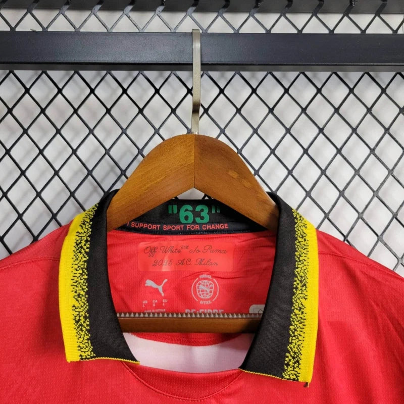 AC Milan x Off-White Fourth Jersey (Red-Green) | Fan Version