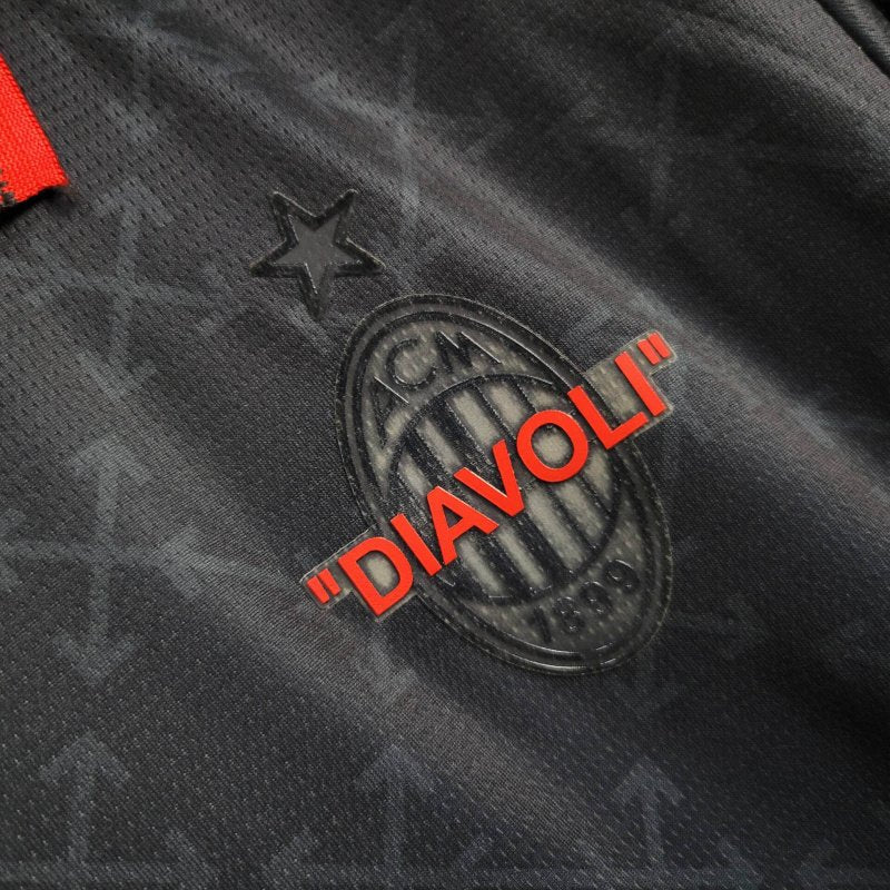 AC Milan x Off-White Fourth Jersey (Black-Green) | Fan Version